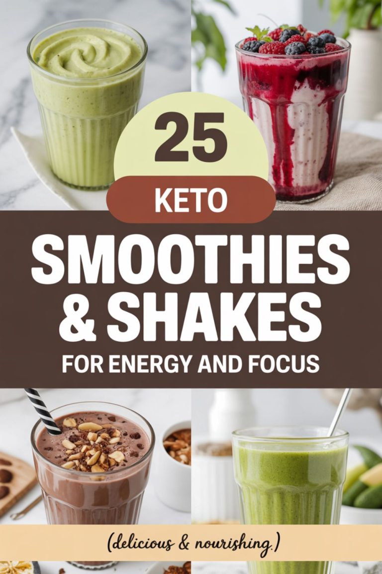 25 Keto Smoothies and Shakes for Energy and Focus